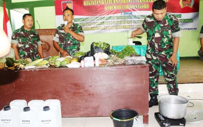 Tingkatkan Kemampuan Apkowil, Kodim Bojonegoro Gelar Pelatihan Pertanian