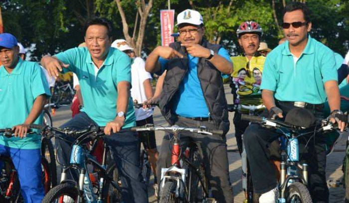 Meriahkan HUT Pemkab Gresik, Wagub Ikut Fun Bike