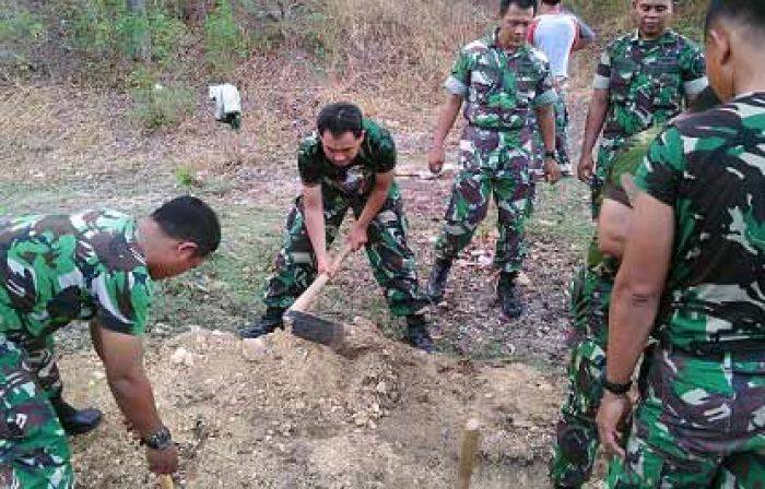 Koramil Bangkalan Motori Pembuatan Seribu Jamban untuk Masyarakat