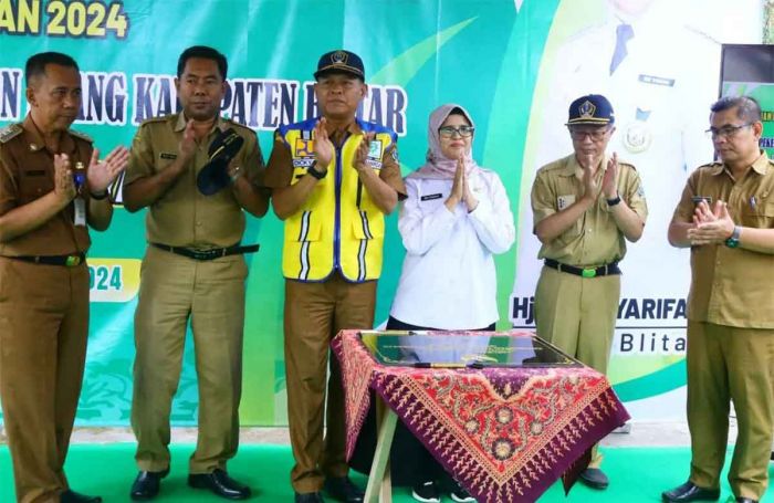 Permudah Mobilitas Warga, Pemkab Blitar Resmikan Akses Jalan Beton Antar-Desa Slorok-Karangrejo