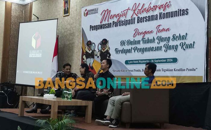 Diharapkan Ikut Awasi Pemilu, Bawaslu Kota Mojokerto Gandeng Emak-emak