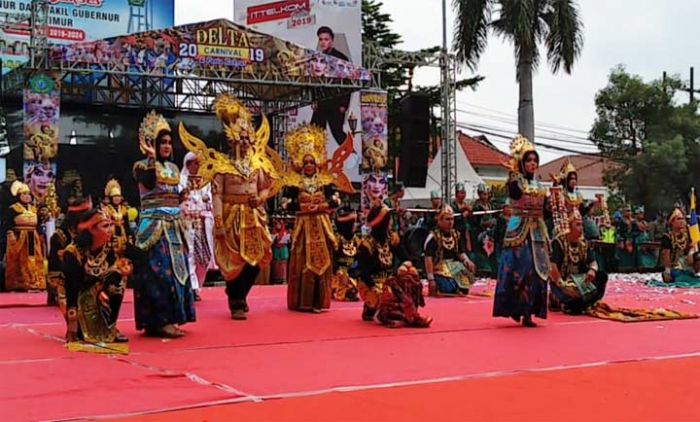 Suguhkan Teatrikal Raja Airlangga, Alumni Unair Sidoarjo Ikut Memeriahkan Delta Carnival 2019