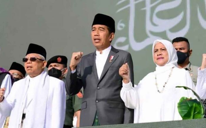 Ini Pesan Presiden Jokowi saat Membuka Resepsi Puncak Satu Abad NU di Sidoarjo