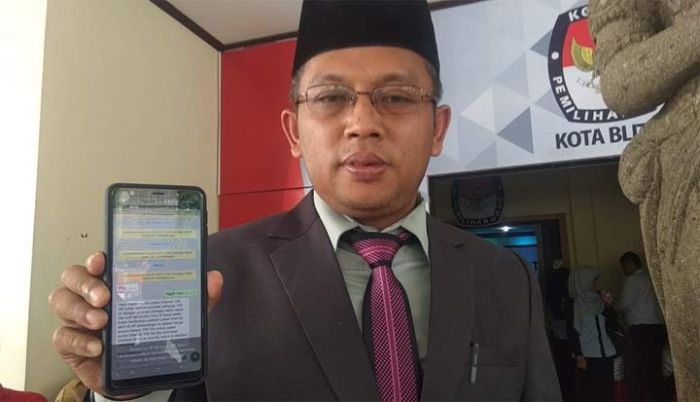 Jelang Pleno Rekapitulasi Suara, WA Komisioner KPU Kota Blitar Dihack
