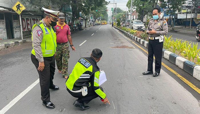 Kecelakaan di Jalan Raya Mojopahit Sidoarjo, Satu Orang Dilarikan ke Rumah Sakit