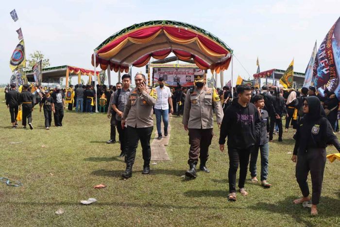 Tim Gabungan TNI-Polri Lakukan Pengamanan dalam Kegiatan Haul PSHW Ngawi