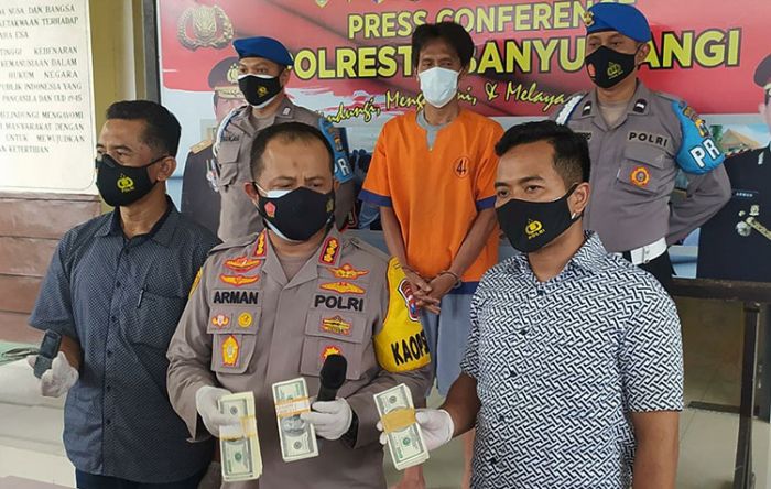 ​Tersangka ke-13 Kasus Uang Asing Palsu Senilai Rp4,5 Triliun Ditangkap Polisi di Banyuwangi