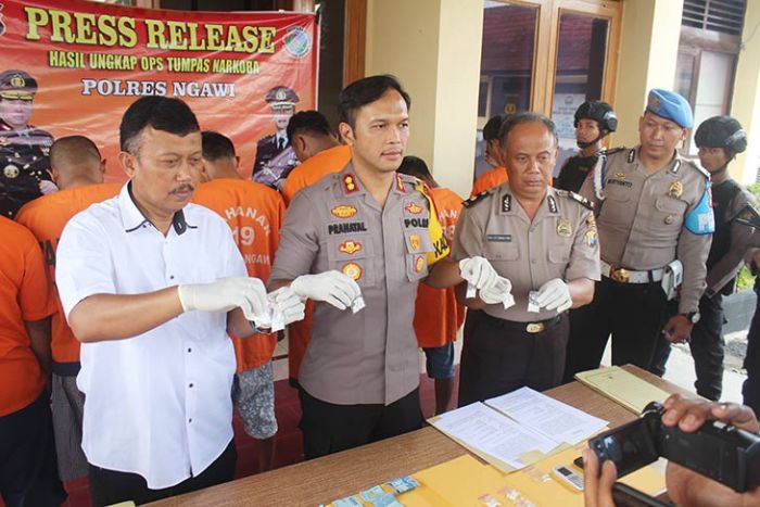 Operasi Tumpas Narkoba 2019, Polres Ngawi Hanya Bekuk 6 Pemakai