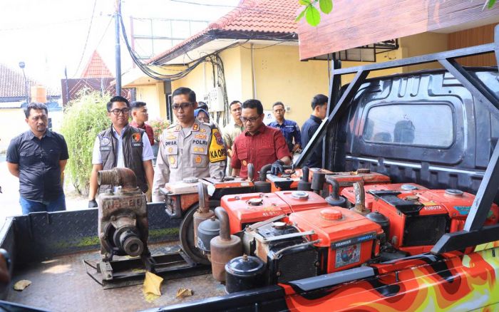 Tiga Pelaku Pencurian Diesel Traktor Sawah Berhasil Dibekuk Satreskrim Polres Ngawi