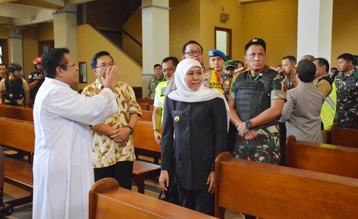 ​Sambangi Gereja, Tiga Pilar Jawa Timur Pastikan Harmonious Partnership Terbangun
