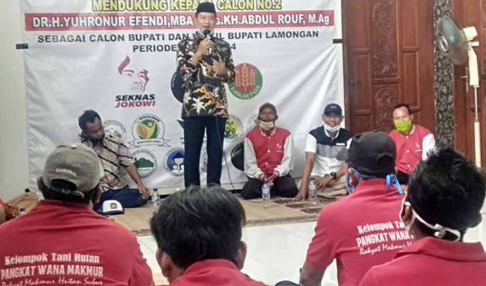 Pilbup Lamongan 2020: Relawan Jokowi dan Petani Hutan Dukung Yuhronur Jadi Bupati