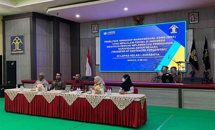 Susun Naskah Akademik RUU TSP, Kanwil Kemenkumham Jatim dan Ditjen AHU Survei ke Lapas Surabaya
