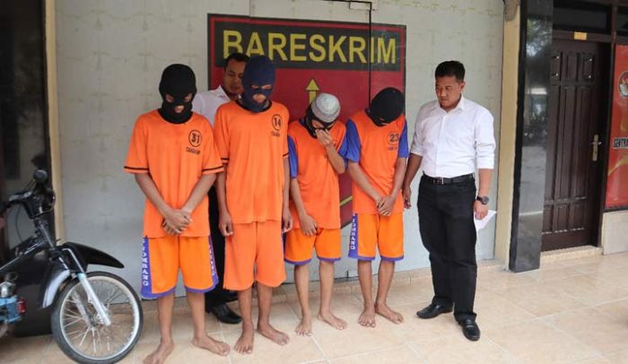 Empat Pelajar Komplotan Pencuri Motor di Jombang Dibekuk Polisi