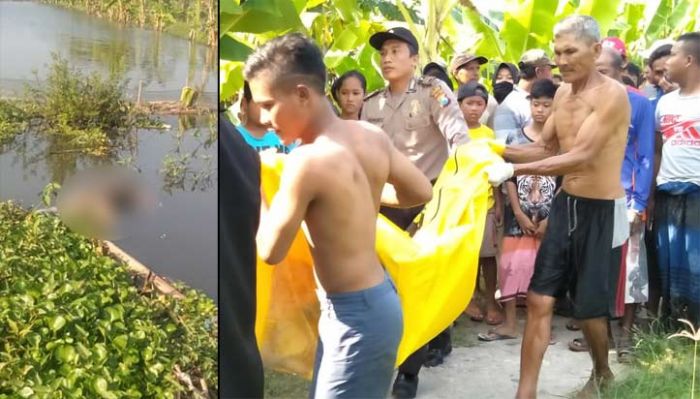 Mayat Pria Penuh Tato Ditemukan Mengapung di Sungai Karanggeneng Lamongan