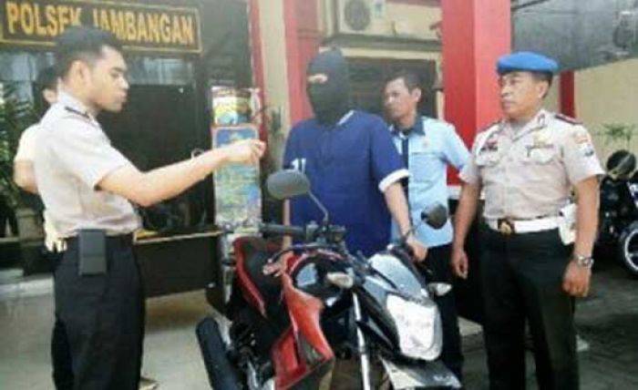 Warga Karang Rejo Surabaya Curi Motor Anggota Reskrim, Dibui