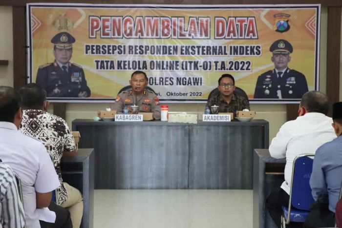 Ukur Tingkat Pelayanan Polri, Polres Ngawi Lakukan Penilaian dan Capaian Kinerja