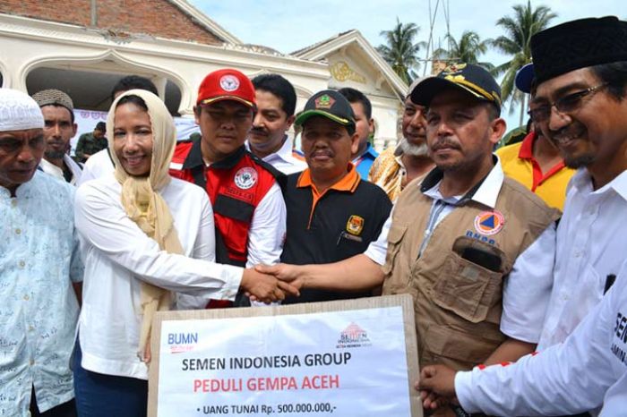Semen Indonesia Group Ditunjuk Jadi Koordinator Penyaluran Bantuan Gempa Aceh