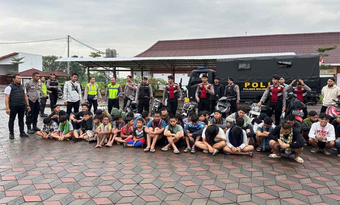 Gagalkan Perang Sarung di Kota Mojokerto, Polisi Amankan 28 Remaja
