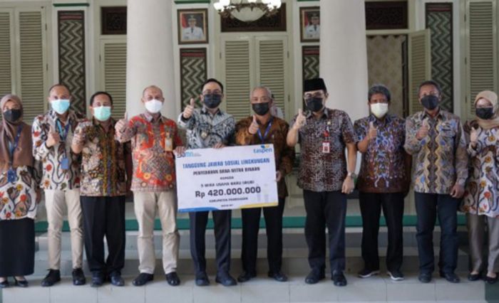 PT Taspen Kucurkan Bantuan Rp. 420 Juta Kepada Pengusaha Binaan Program WUB di Pamekasan