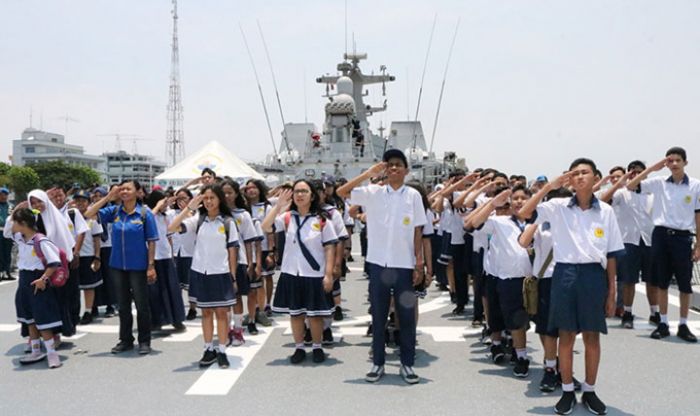 Serunya Kunjungan Sekolah Mutiara Bunda Sidoarjo ke Markas Komando Armada II