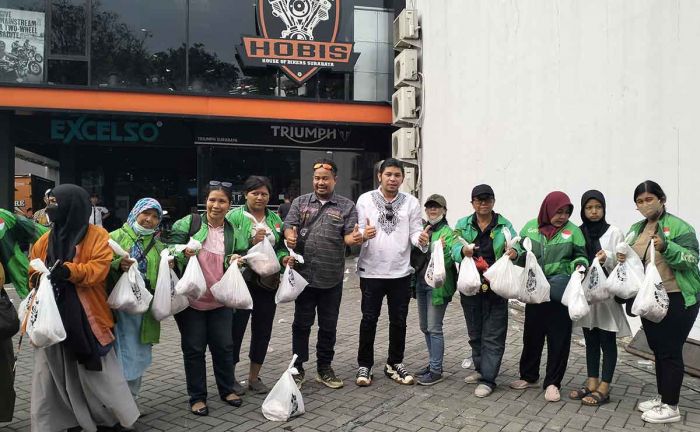 HDCI Surabaya Sembelih Sapi Ahmad Sahroni, Disalurkan ke Tukang Becak dan Ojol