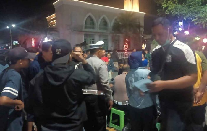 Gelar Razia Balap Liar, Satlantas Polresta Sidoarjo Amankan Puluhan Motor