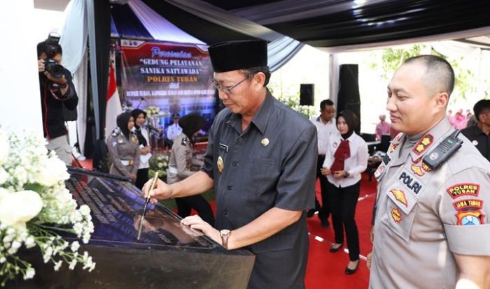 Bupati Fathul Huda Resmikan Gedung Sanika Satyawada Polres Tuban Senilai Rp 4 Miliar