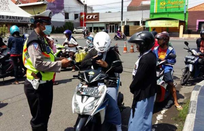 Polresta Sidoarjo Gencarkan Operasi Pelajar Bersepeda Motor