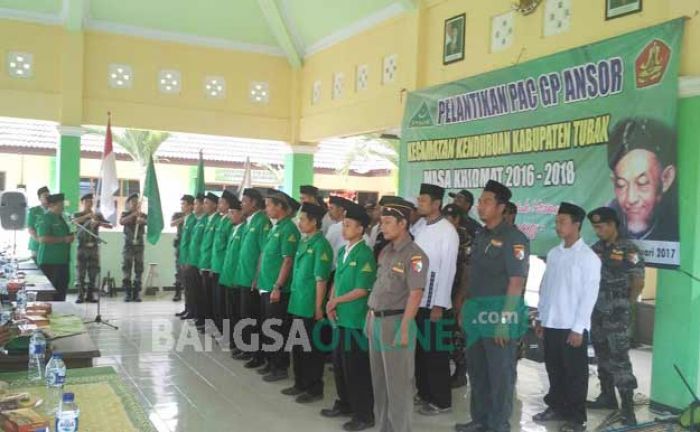 Pengurus GP Ansor Kecamatan Kenduruan Resmi Dilantik dan Dikukuhkan