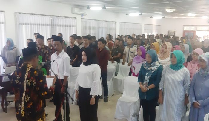 ​Panwascam Bangkalan Lantik 263 Petugas PTPS