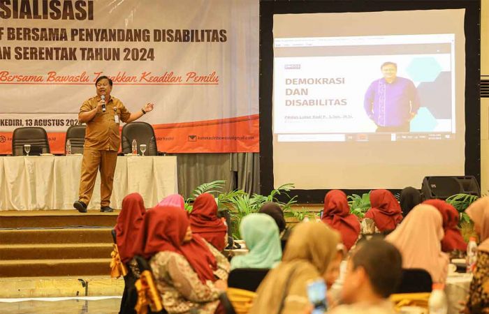 Bawaslu Kota Kediri Sosialisasikan Pengawasan Partisipatif ke Penyandang Disabilitas