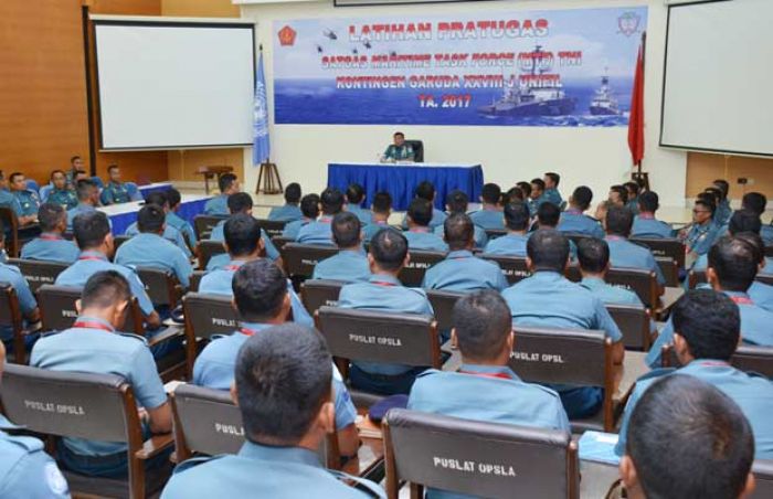 Satgas MTF TNI Konga XXVIII-J/UNIFIL Terima Pengarahan Pangarmatim