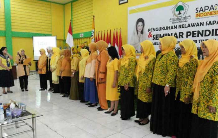 Istri Ketua Golkar Gresik Dikukuhkan Jadi Ketua Sapa Indonesia