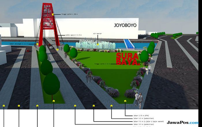 Desain Jembatan Wonokromo Duplikasi Suramadu, Dewan: Terkesan Sangat Sederhana