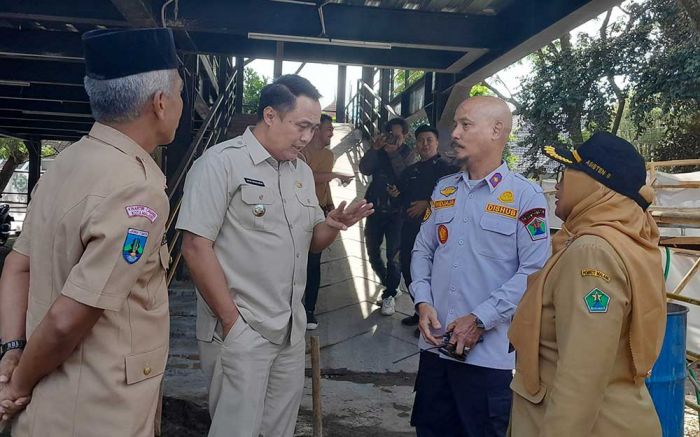 Pj Wali Kota Malang Tinjau Pembangunan Area Parkir Stadion Gajayana