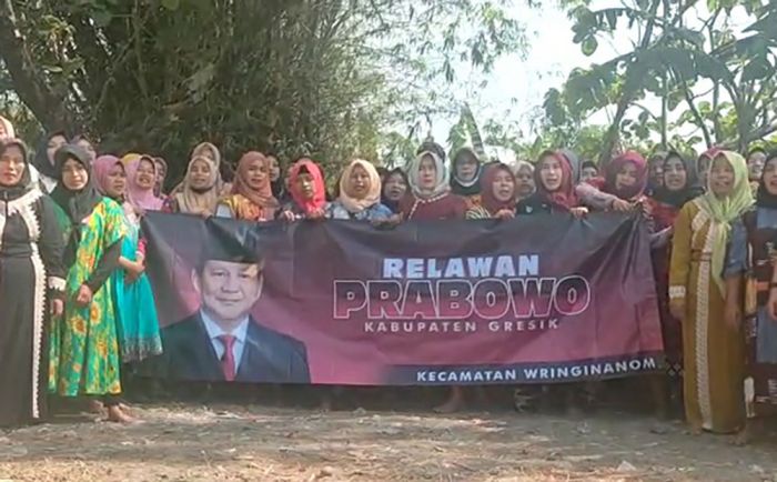Tiga Relawan Pendukung Prabowo di Gresik Gelar Deklarasi