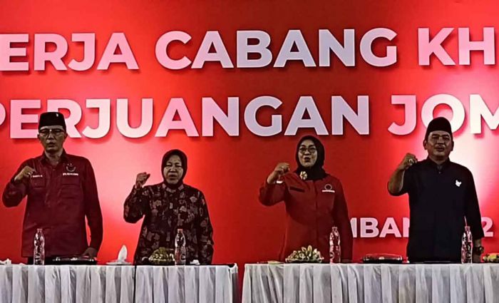 Rakercabsus DPC PDIP Jombang Siap Menangkan Mundjidah-Sumrambah di Pilkada 2024