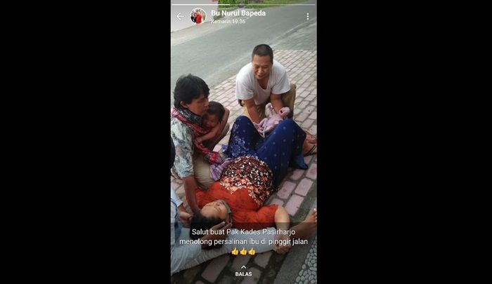 ​Kades Pasirharjo Blitar Sudah Dua Kali Bantu Persalinan di Pinggir Jalan