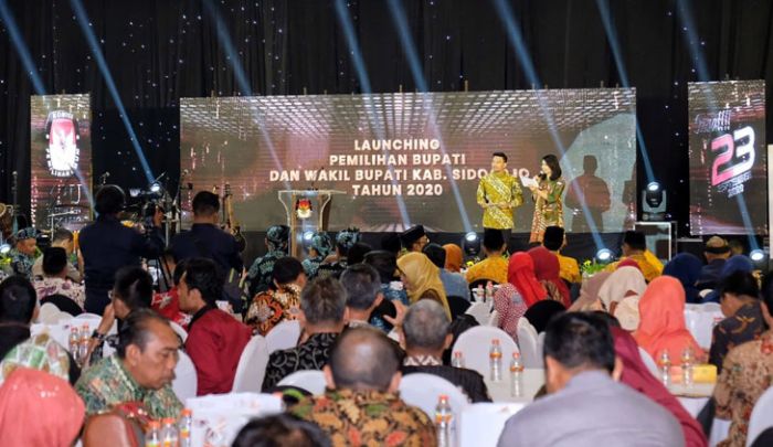 Kapolresta Sidoarjo Hadiri Launching Pilbup Kabupaten Sidoarjo 2020