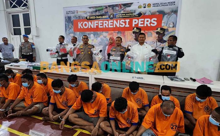 3 Bulan Terakhir, Polres Probolinggo Kota Rilis Puluhan Tersangka Kriminal