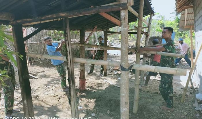 Bangun Jiwa Gotong-royong, Satgas TMMD dan Warga Pindah Dapur Pak Sumadi