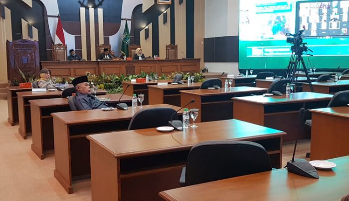 Bupati Pasuruan Sampaikan LKPj 2019 via Video Conference, Silpa APBD Tembus Rp. 302 Miliar
