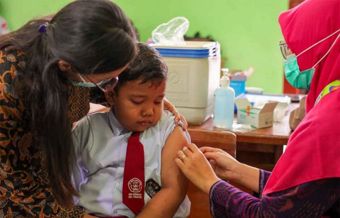 Tingkatkan Capaian Vaksinasi Anak Sekolah, Pemkot Kediri Jemput Bola Lakukan BIAS