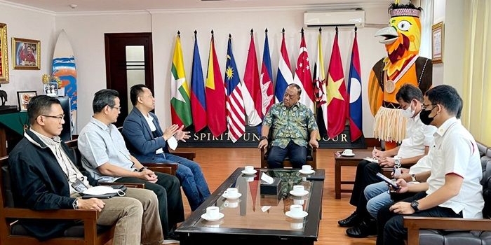 Telkom Indonesia dan KONI saat melakukan pertemuan.