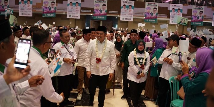 Achmad Amir Aslichin saat hadiri acara PKB Sidoarjo, Minggu (29/9/2024). (dok. Ist)