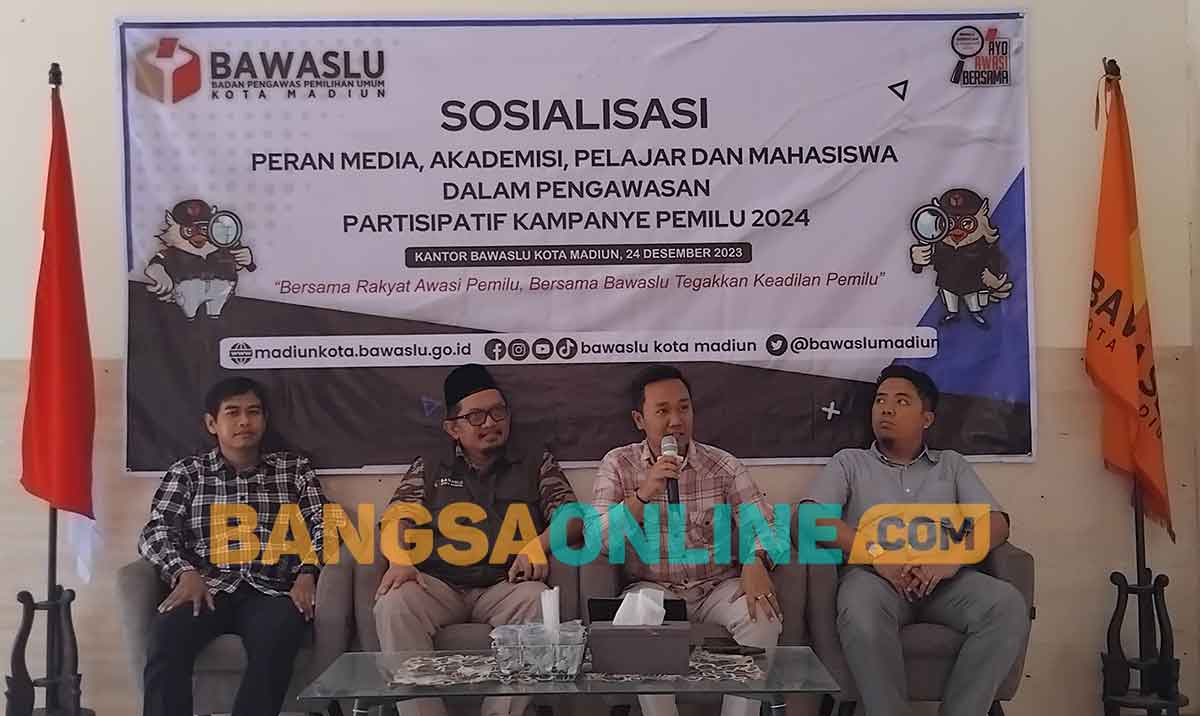 Bawaslu Kota Madiun Sosialisasikan Peran Pelbagai Pihak Dalam