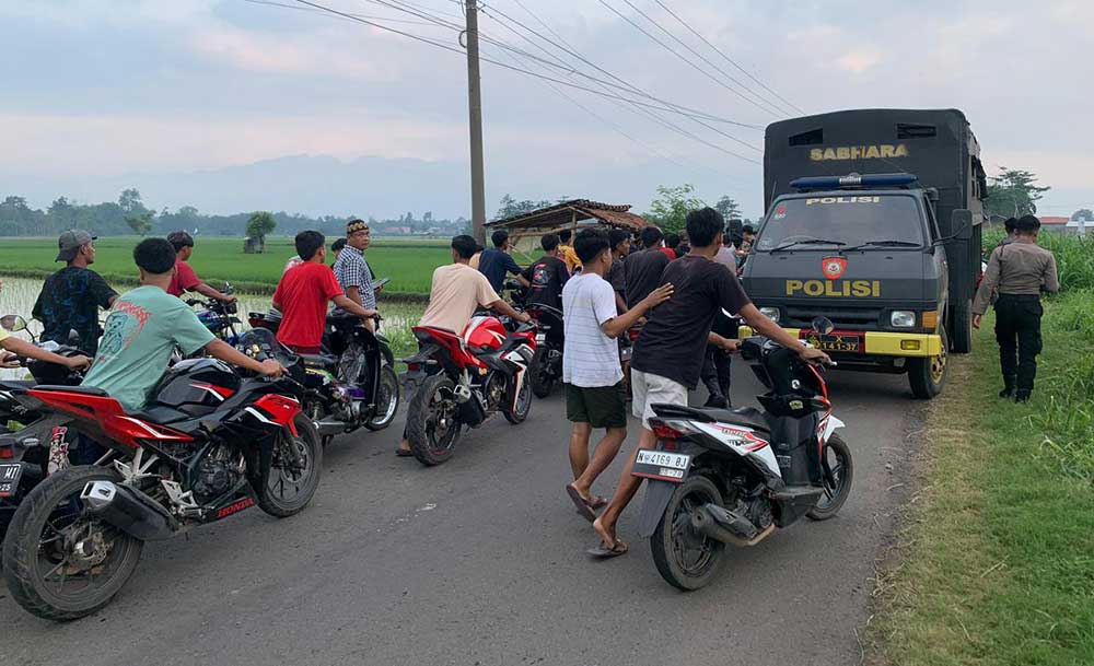 Razia Balap Liar Di Jalan Raya Besuk Polres Probolinggo Amankan