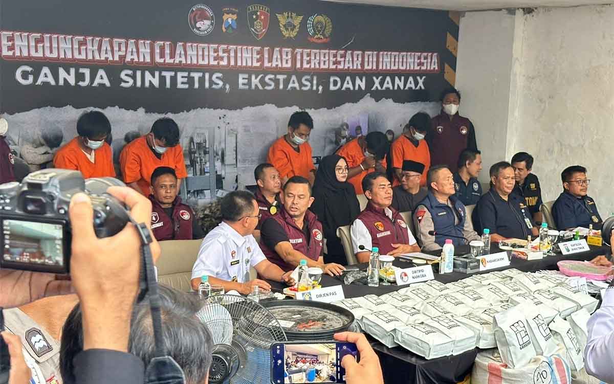 Bareskrim Polri Ungkap Laboratorium Narkoba Terbesar Di Kota Malang