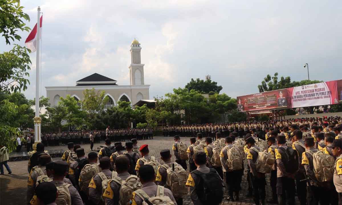 Ini Pesan Kapolresta Sidoarjo Saat Apel Pergeseran Pasukan Pengamanan