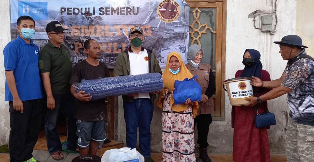 Gandeng Human Initiative Pt Smelting Kirim Kebutuhan Dasar Untuk